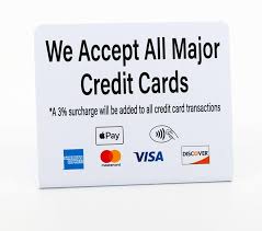3% CREDIT CARD SURCHARGE