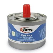 CHAFING FUEL / 6 HOUR / STEM WICK / 24 COUNT [CASE]