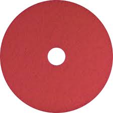 RED BUFFING FLOOR PADS / 17" DIAMETER (5/CS)