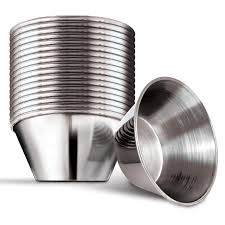 SAUCE CUP / STAINLESS STEEL / 1.5 OZ (EACH)