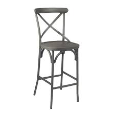 BAR CHAIR - CROSS BACK - ONE-PIECE WELDED FRAME, GRADE
