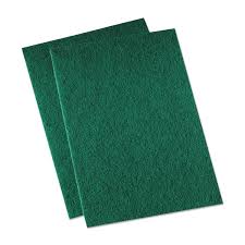 SCOUR PAD / GREEN / MEDIUM DUTY ABRASIVE (10/PK)