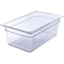 FULL SIZE / CLEAR / POLYCARBONATE FOOD PAN / 8"