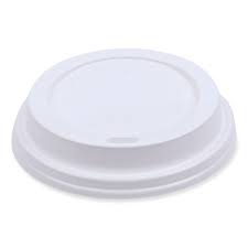 HOT CUP LID / WHITE / FITS 10-20 OZ BOARDWALK HOT CUP