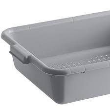 BUS TUB / TOTE BOX, PP, GREY, 16' X 20 1/2' X 5 1/4'