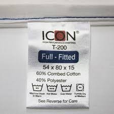 T200 / FULL FITTED SHEET / 54 X 80 X 15 / 2 DOZ PER CASE