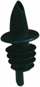 BLACK PLASTIC POUR SPOUTS (DOZEN)