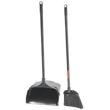 BLACK LOBBY BROOM & DUST PAN / 35" HANDLE (EACH)