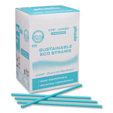 7.75" WRAPPED / MARINE BIODEGRADABLE STRAWS / OCEAN
