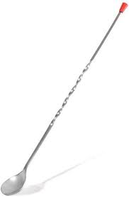 BAR SPOON RED KNOB 11 INCH