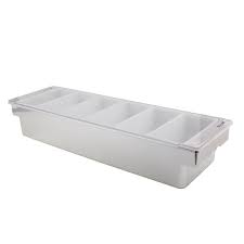 6 PINT CONDIMENT HOLDER FRUIT TRAY / STAINLESS STEEL (EACH)