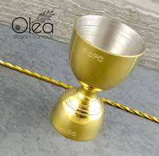 OLEA BELL JIGGER - GOLD PLATED - 1OZ X 2OZ