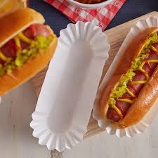 LAPACO HOT DOG TRAY MEDIUM FLUTED | CASE 3000, 6 BAGS,