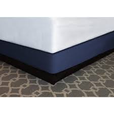 TAILORED BOX SPRING COVER / NAVY BLUE / FULL XL / 54 X 80