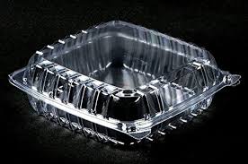 9 X 9.5 / 3 CMPMT / CLEAR PLASTIC HINGED TRAY (200/CS)