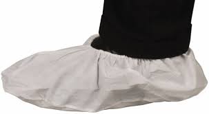 SHOE COVER / POLYPROPYLENE WITH ANTI SKID BOTTOM / WHITE