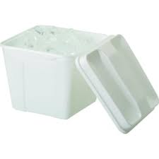 ICE BUCKET / 3 QUART / SQUARE / WHITE (36/CS)