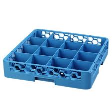 CARLISLE RC1614 16 COMPARTMENT TILTED CUP RACK