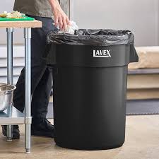 TUFF CAN RECEPTACLE; 44 GALLON , BLACK