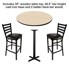 BARCONIC® CAST IRON TABLE BASE - BAR HEIGHT (40.5") "T" FOOT