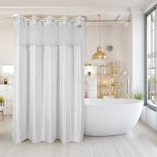 SHOWER CURTAIN / 71 X 74 / WITHOUT WINDOW / WHITE / !00%