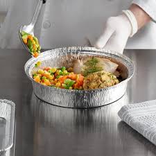 9" ROUND FOIL PAN / STANDARD WEIGHT / 500 PER CASE (CASE)