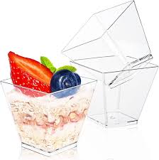 3.5 OZ CLEAR PLASTIC DESSET CUP (1,000/CS)