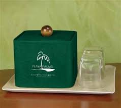 3 QUART LEATHER SQUARE GLAMOUR COLLECTION ICE BUCKET WITH LID