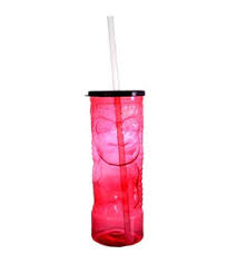 PLASTIC TIKI GLASS - 24OZ - RED