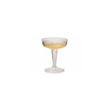 COMET PLASTIC CHAMPAGNE GLASSES, 4 OZ., CLEAR,