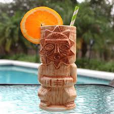 BARCONIC TIKI DRINKWARE -FLAMINGO - 16 OZ (EACH)