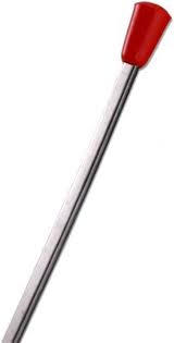 BAR SPOON RED KNOB 11 INCH