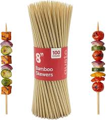 8" ECO-FRIENDLY BAMBOO SKEWER (100/PK)