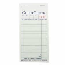 GUEST CHECK / BOARD / 50 PER CASE (CASE)