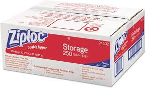 ZIP STORAGE BAG / 1 GAL / 1.75 MIL / 10" X 12" / CLEAR  / 250
