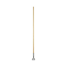 DUST MOP HANDLE, LAQUERED WOOD, 60" LONG, CLIP-ON (EACH)