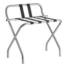 LANCASTER TABLE & SEATING CHROME FOLDING LUGGAGE RACK