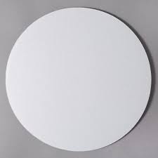 14" WHITE CORRUGATED CAKE / PIZZA CIRCLE - (250/CASE)