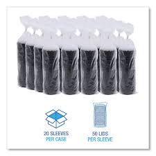 HOT CUP LID / FITS 8 OZ HOT CUPS / BLACK (20/50/1,000)
