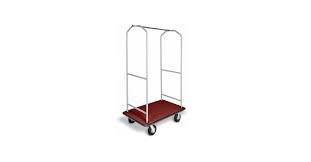 CSL 2005BK-60 SILVER FINISH ECONOMY BELLMAN'S CART WITH