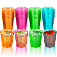 2 OZ PLASTIC SHOT CUPS / ASSORTED NEON (60/PACK)