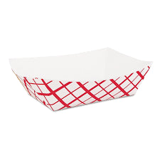 2 LB PAPER FOOD BASKETS, RED/WHITE (1,000/CS)