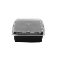 48 OZ RECTANGULAR MICROWAVEABLE CONTAINER WITH