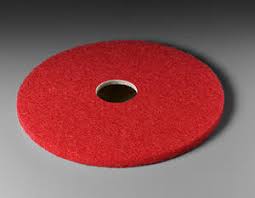 RED BUFFING FLOOR PADS / 17" DIAMETER (5/CS)