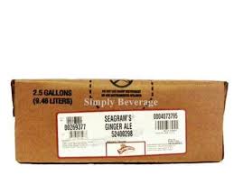 BIB / SEAGRAM'S GINGERALE / 2.5 GALLON (EACH)