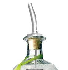 SPILL-STOP™ TAPERED LIQUOR POURER WITH CORK STOPPER (EACH
