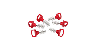 BEER TAP KLEEN PLUG WITH BRUSH / CHEF MASTER RED / 5 PACK