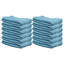 MICROFIBER TOWEL / BLUE / 16 X 16 / 12 PER PACK