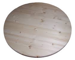 30" ROUND WOOD TABLE TOP / SANDED, ROUNDED, AND DIE