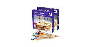 4 INCH FRILL PICKS - 200 PACK